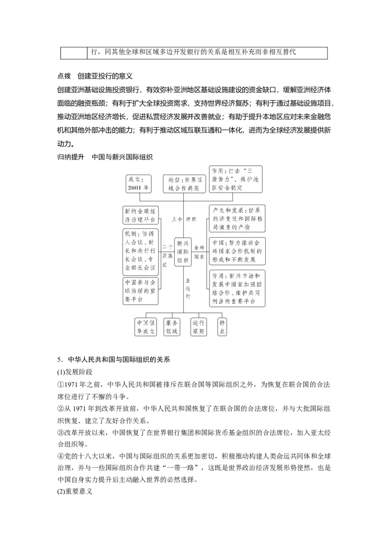 2024年高考政治一轮复习（部编版）选择性必修1　第30课　课时2　区域性国际组织和新兴国际组织_8.2025政治总复习_2024年新高考资料_1.2024一轮复习_2024年高考政治一轮复习讲义（部编版）