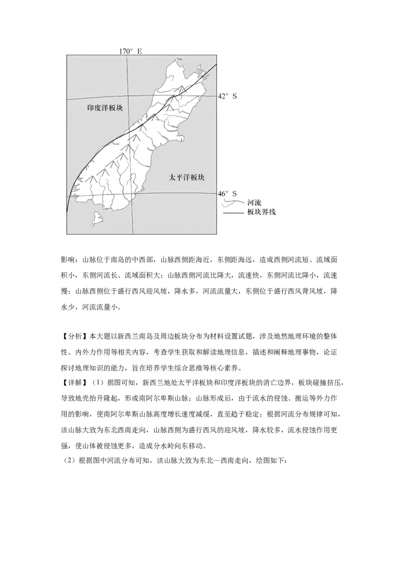 黄金卷01（原卷版）-赢在高考&middot;黄金8卷备战2024年高考地理模拟卷（湖南专用）_9.2025地理总复习_2024年新高考资料_4.2024高考模拟预测试卷