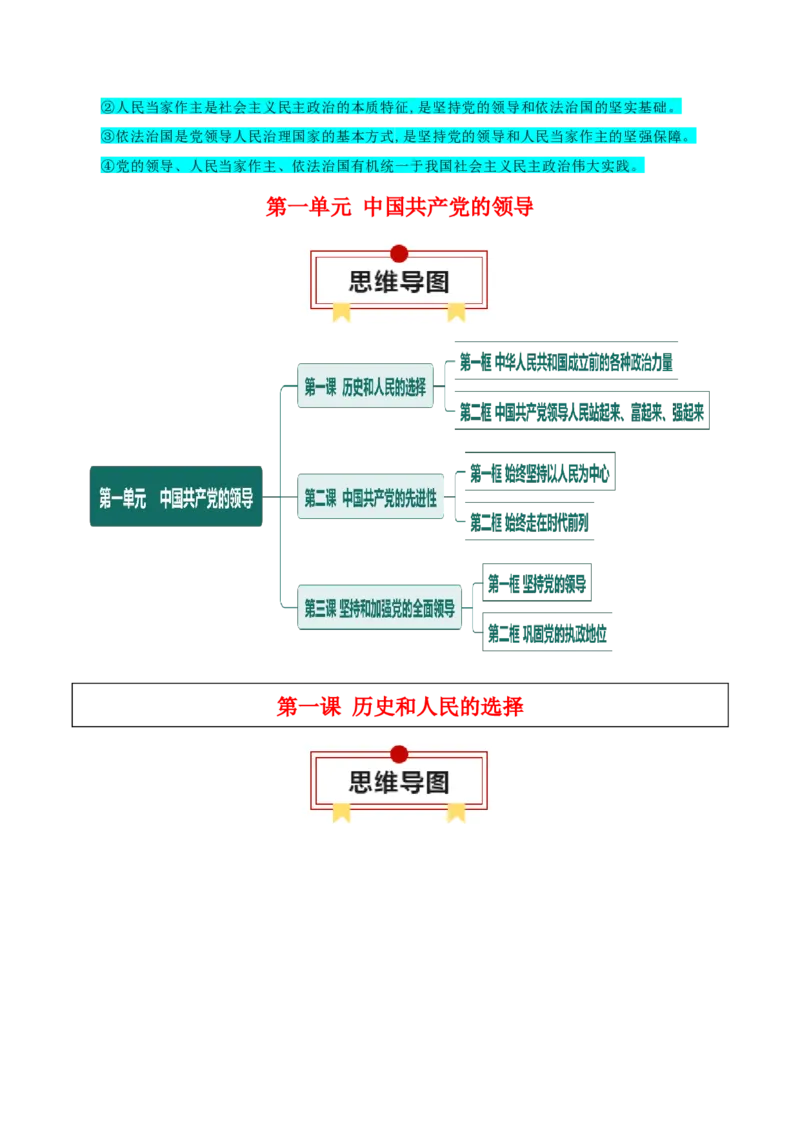 必修三《政治与法治》知识清单-上好课2025年高考政治一轮复习知识清单_8.2025政治总复习_2025年新高考资料_一轮复习_2025年高考政治一轮复习知识清单