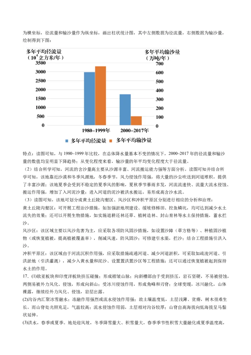 黄金卷05（解析版）-赢在高考&middot;黄金8卷备战2024年高考地理模拟卷（北京专用）_9.2025地理总复习_2024年新高考资料_4.2024高考模拟预测试卷
