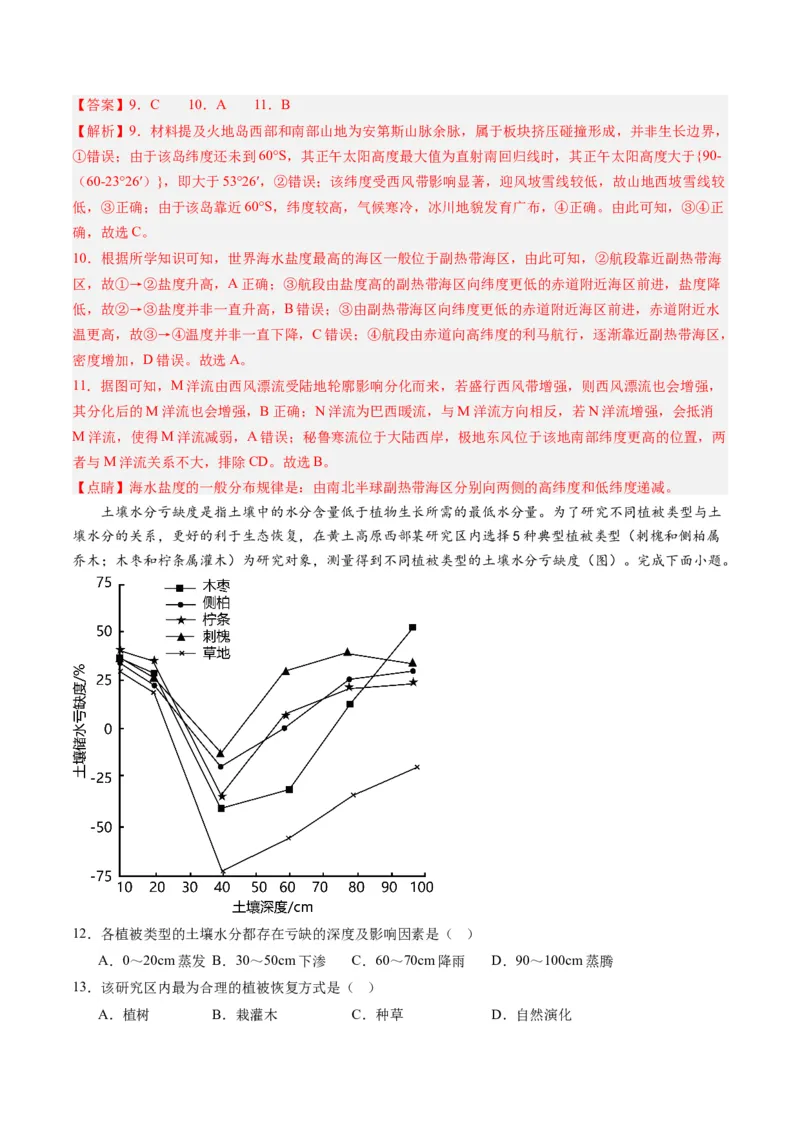 黄金卷05（解析版）-赢在高考&middot;黄金8卷备战2024年高考地理模拟卷（山东专用）_9.2025地理总复习_2024年新高考资料_4.2024高考模拟预测试卷