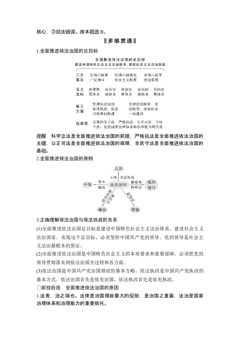 专题六全面依法治国_8.2025政治总复习_2025年新高考资料_二轮复习_word+ppt2025年高考政治BBG二轮_赠1套Word版题库_Word版题库第一部分_Word版题库第一部分_第一部分专题突破