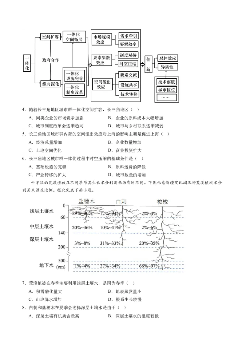 黄金卷05（考试版）-赢在高考&middot;黄金8卷备战2024年高考地理模拟卷（湖北专用）_9.2025地理总复习_2024年新高考资料_4.2024高考模拟预测试卷
