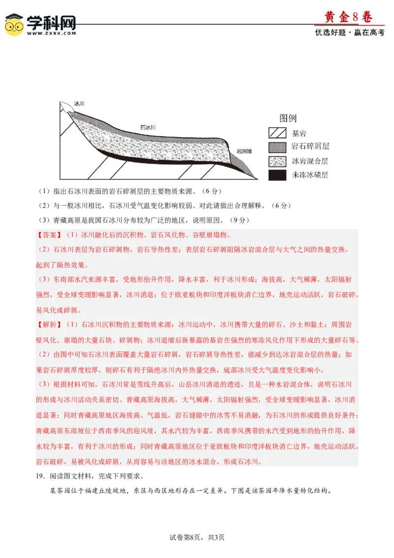 黄金卷03（解析版）-赢在高考&middot;黄金8卷备战2024年高考地理模拟卷（福建专用）_9.2025地理总复习_2024年新高考资料_4.2024高考模拟预测试卷