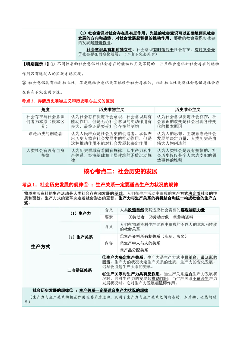 必修四《哲学与文化》核心考点-上好课2025年高考政治一轮复习知识清单（新高考专用）_8.2025政治总复习_2025年新高考资料_一轮复习_2025年高考政治一轮复习知识清单