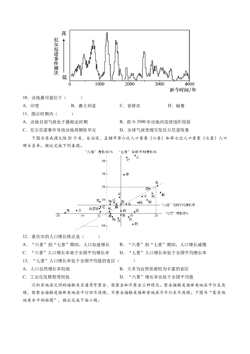 黄金卷04（考试版）-赢在高考&middot;黄金8卷备战2024年高考地理模拟卷（河北专用）_9.2025地理总复习_2024年新高考资料_4.2024高考模拟预测试卷