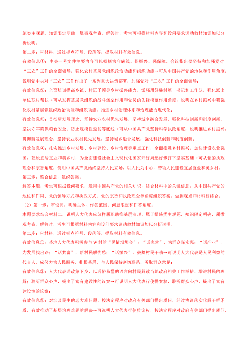 秘籍02主观题专练2023年2月时政热点（解析版）_8.2025政治总复习_2023年新高考资料_备战2023年高考政治抢分秘籍（新高考专用）