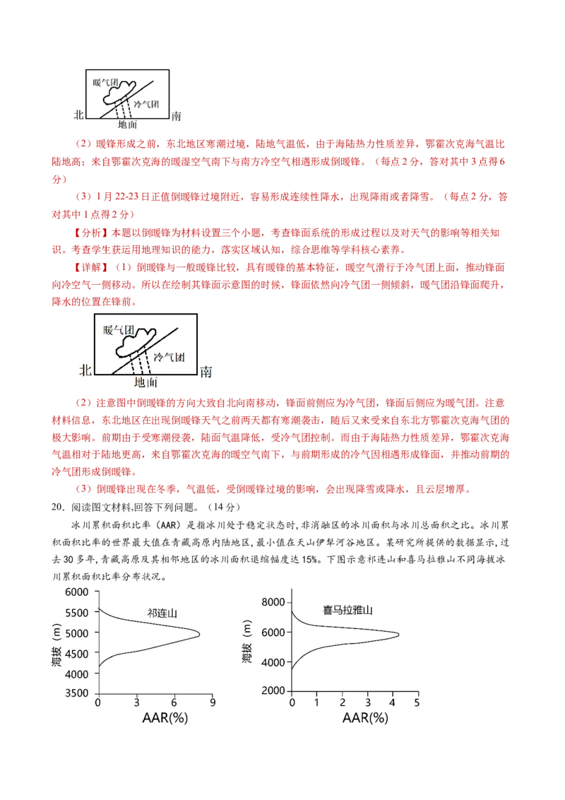 黄金卷07（解析版）-赢在高考&middot;黄金8卷备战2024年高考地理模拟卷（湖南专用）_9.2025地理总复习_2024年新高考资料_4.2024高考模拟预测试卷