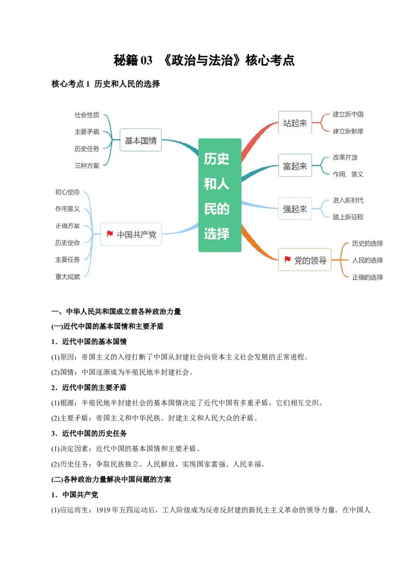 秘籍03必修3《政治与法治》核心考点-备战2023年高考政治抢分秘籍（新高考专用）_38937146(1)_8.2025政治总复习_2023年新高考资料_备战2023年高考政治抢分秘籍（新高考专用）