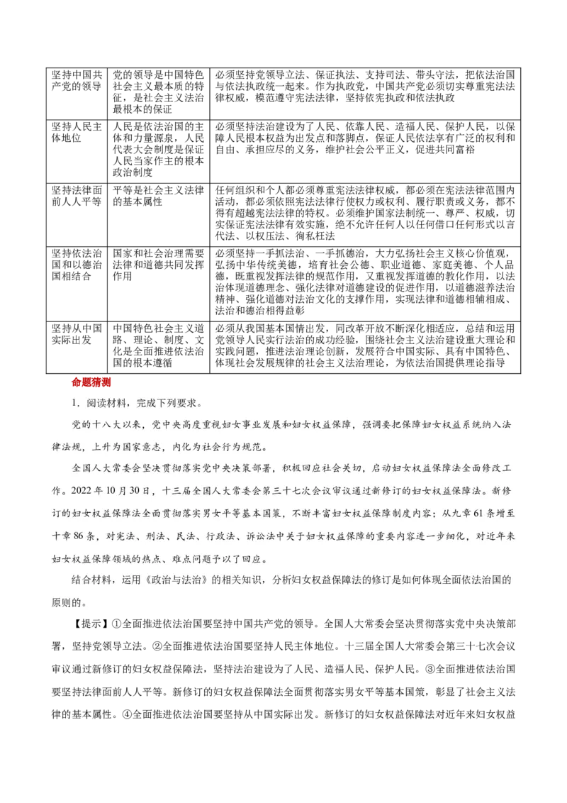 秘籍03必修3《政治与法治》核心考点-备战2023年高考政治抢分秘籍（新高考专用）_38937146(1)_8.2025政治总复习_2023年新高考资料_备战2023年高考政治抢分秘籍（新高考专用）