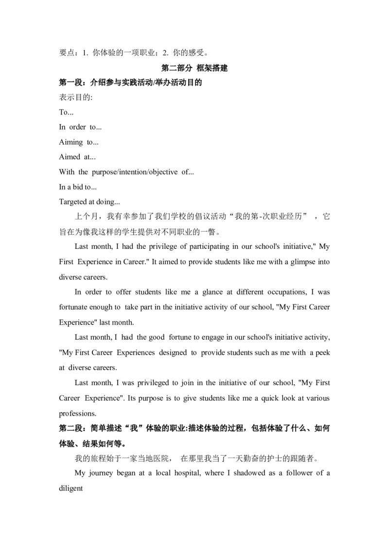 应用文新题13：投稿类+实践活动+职业初体验-冲刺2024高考高中英语应用文写作&读后续写（创新话题命题类）新题速递_3.2025英语总复习_2024年新高考资料_5.2024三轮冲刺