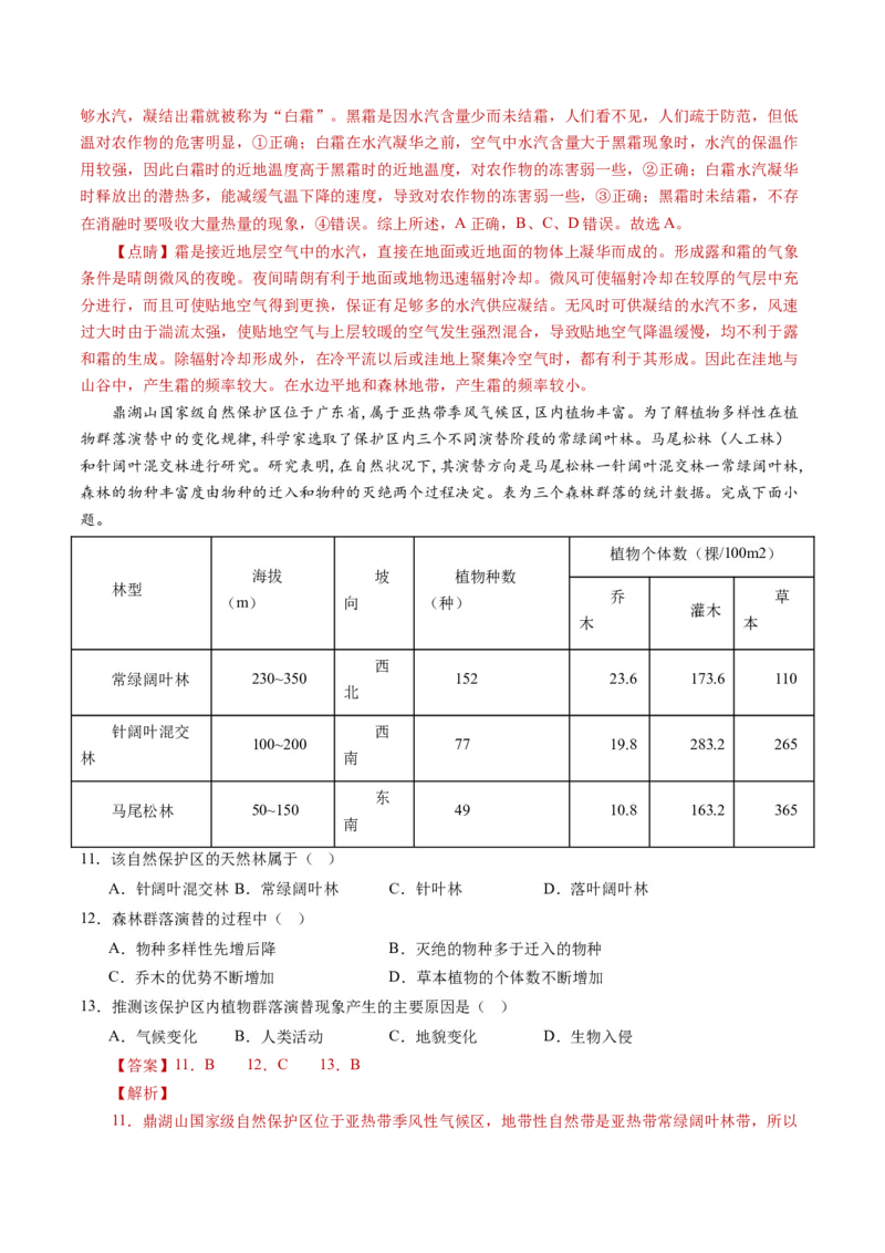 黄金卷04（解析版）-赢在高考&middot;黄金8卷备战2024年高考地理模拟卷（湖南专用）_9.2025地理总复习_2024年新高考资料_4.2024高考模拟预测试卷