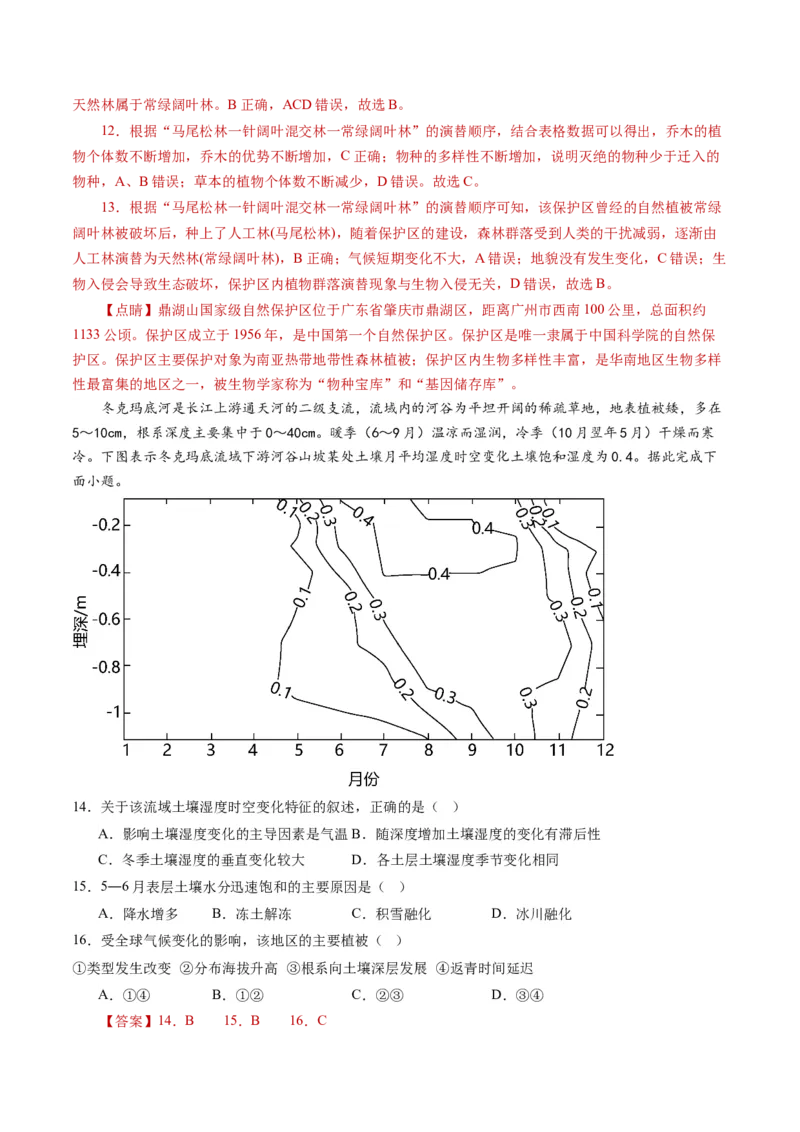 黄金卷04（解析版）-赢在高考&middot;黄金8卷备战2024年高考地理模拟卷（湖南专用）_9.2025地理总复习_2024年新高考资料_4.2024高考模拟预测试卷