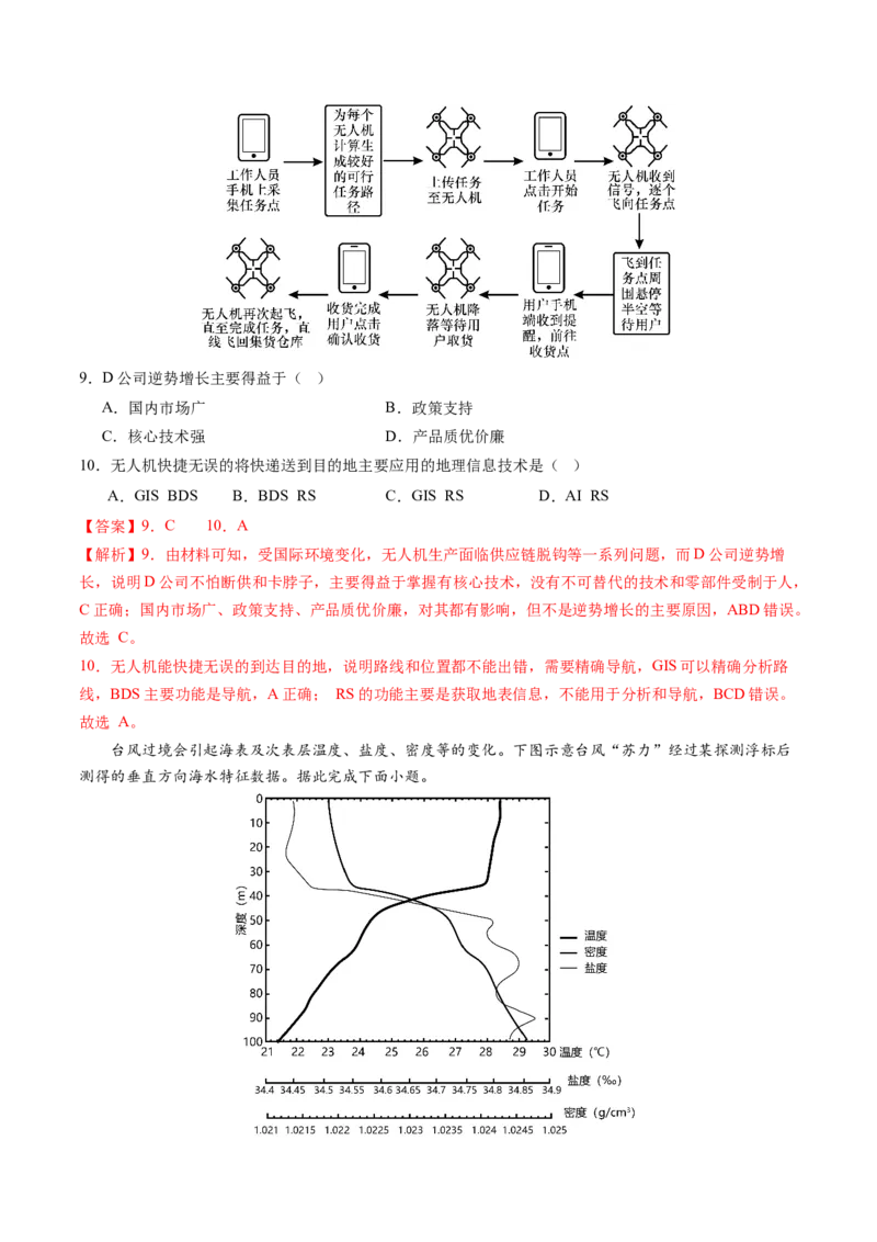 黄金卷08（解析版）-赢在高考&middot;黄金8卷备战2024年高考地理模拟卷（天津专用）_9.2025地理总复习_2024年新高考资料_4.2024高考模拟预测试卷