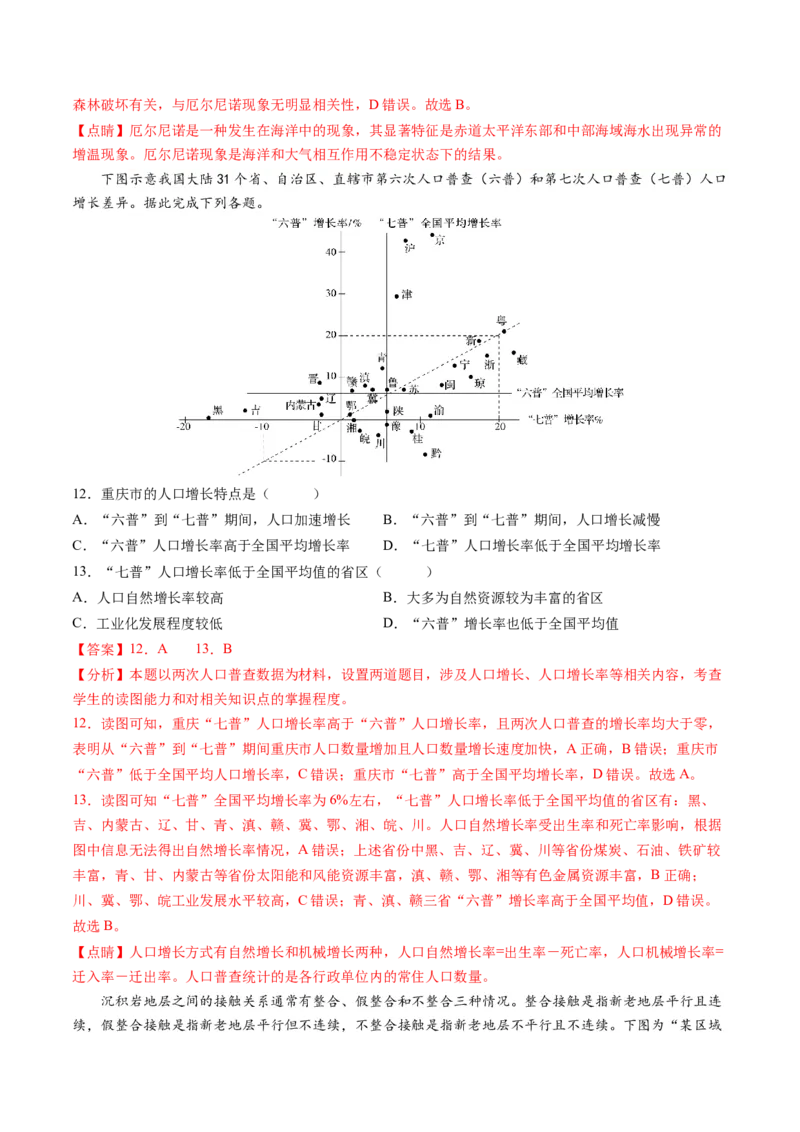 黄金卷04（解析版）-赢在高考&middot;黄金8卷备战2024年高考地理模拟卷（河北专用）_9.2025地理总复习_2024年新高考资料_4.2024高考模拟预测试卷