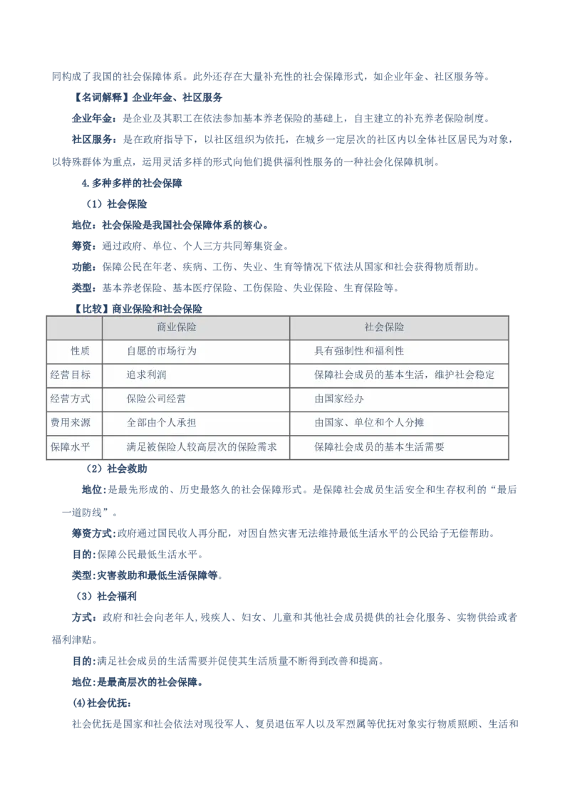 必修二《经济与社会》知识清单-上好课2025年高考政治一轮复习知识清单（新高考专用）_8.2025政治总复习_2025年新高考资料_一轮复习_2025年高考政治一轮复习知识清单