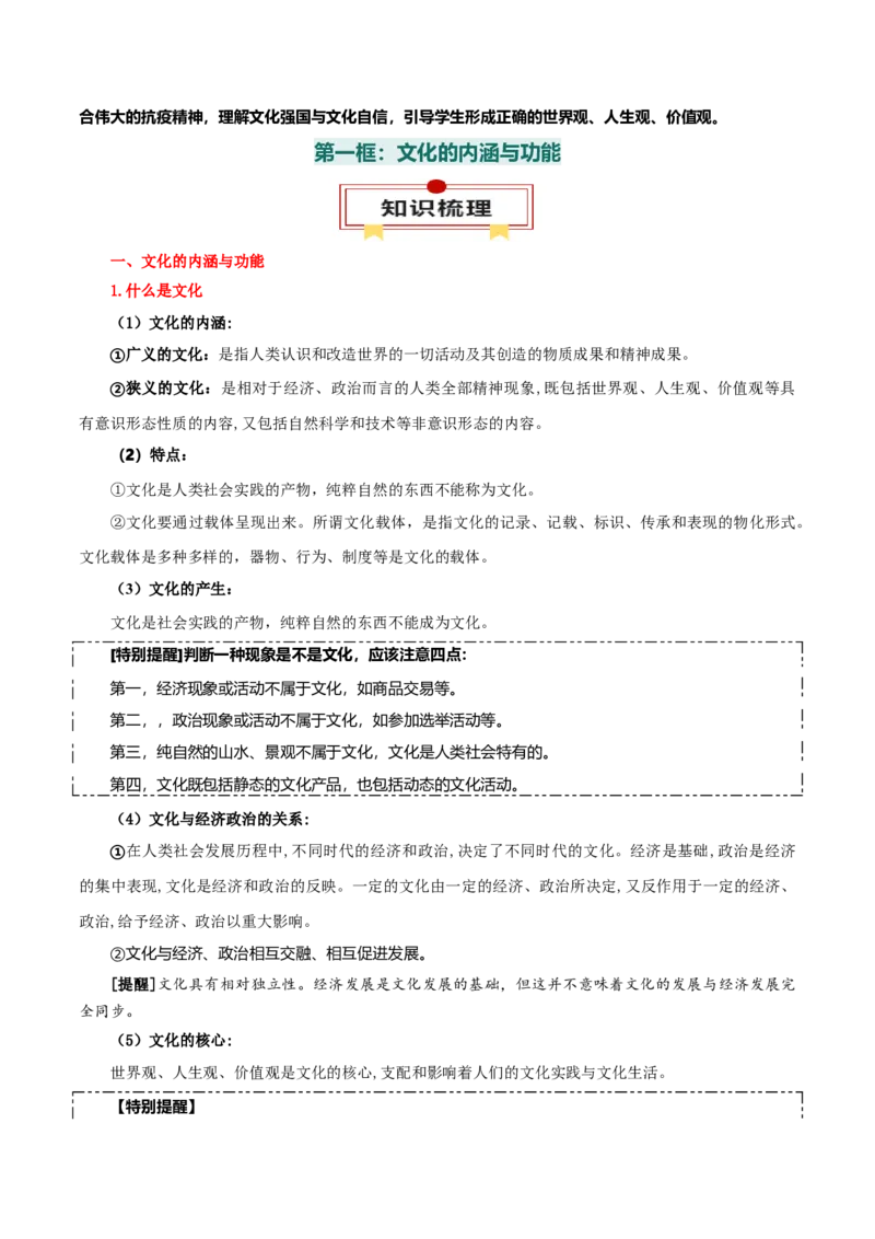 必修四《哲学与文化》知识清单-上好课2025年高考政治一轮复习知识清单（新高考专用）_8.2025政治总复习_2025年新高考资料_一轮复习_2025年高考政治一轮复习知识清单