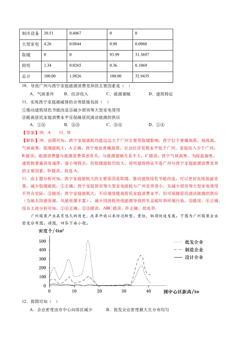 黄金卷03（解析版）-赢在高考&middot;黄金8卷备战2024年高考地理模拟卷（天津专用）_9.2025地理总复习_2024年新高考资料_4.2024高考模拟预测试卷