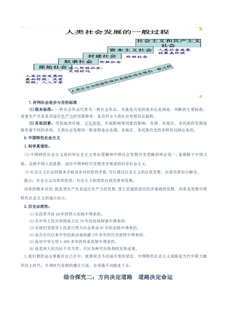必修一《中国特色社会主义》知识清单-上好课2025年高考政治一轮复习知识清单（新高考专用）_8.2025政治总复习_2025年新高考资料_一轮复习_2025年高考政治一轮复习知识清单