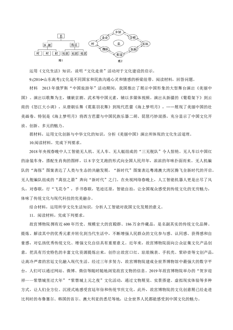 专题14文化创新（原卷版）_8.2025政治总复习_赠品通用版（老高考）复习资料_专项复习_答题模板_2020年高考政治主观题答题模板(等24份资料)