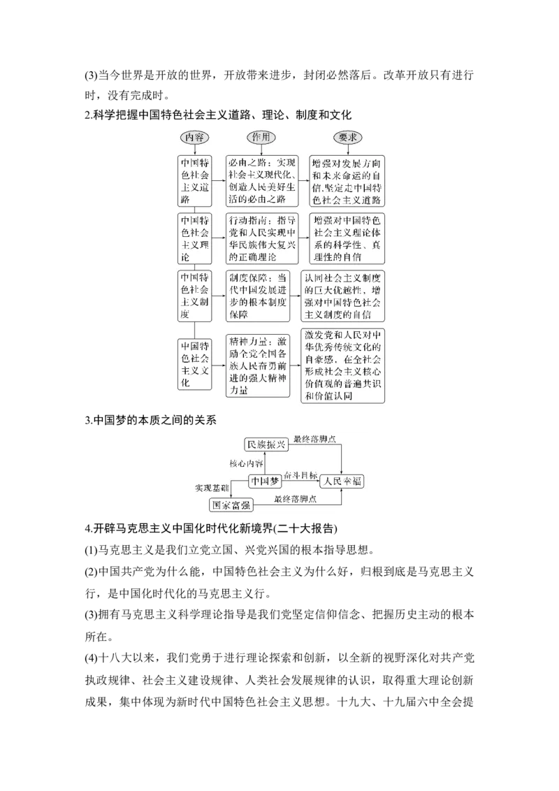 专题一中国特色社会主义_8.2025政治总复习_2025年新高考资料_二轮复习_word+ppt2025年高考政治BBG二轮_赠1套Word版题库_Word版题库第一部分_Word版题库第一部分_第一部分专题突破