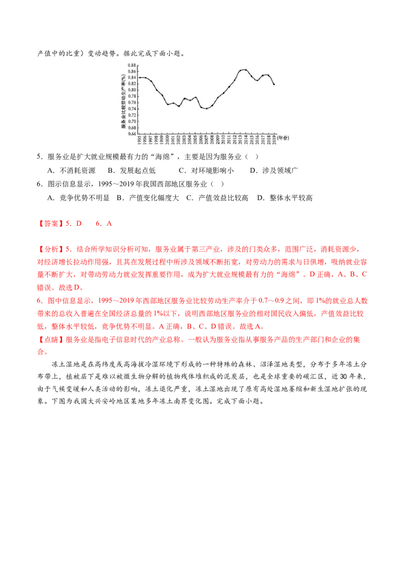 黄金卷08（解析版）-赢在高考&middot;黄金8卷备战2024年高考地理模拟卷（河北专用）_9.2025地理总复习_2024年新高考资料_4.2024高考模拟预测试卷