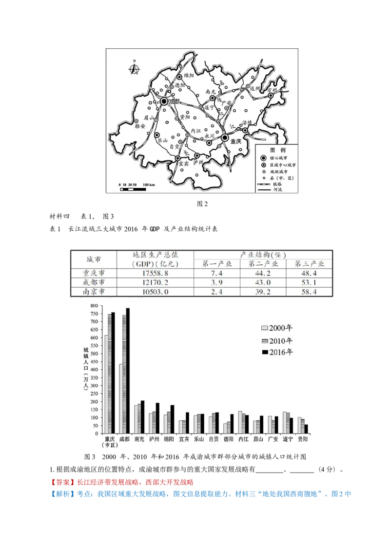 黄金卷07（解析版）-赢在高考&middot;黄金8卷备战2024年高考地理模拟卷（上海专用）_9.2025地理总复习_2024年新高考资料_4.2024高考模拟预测试卷