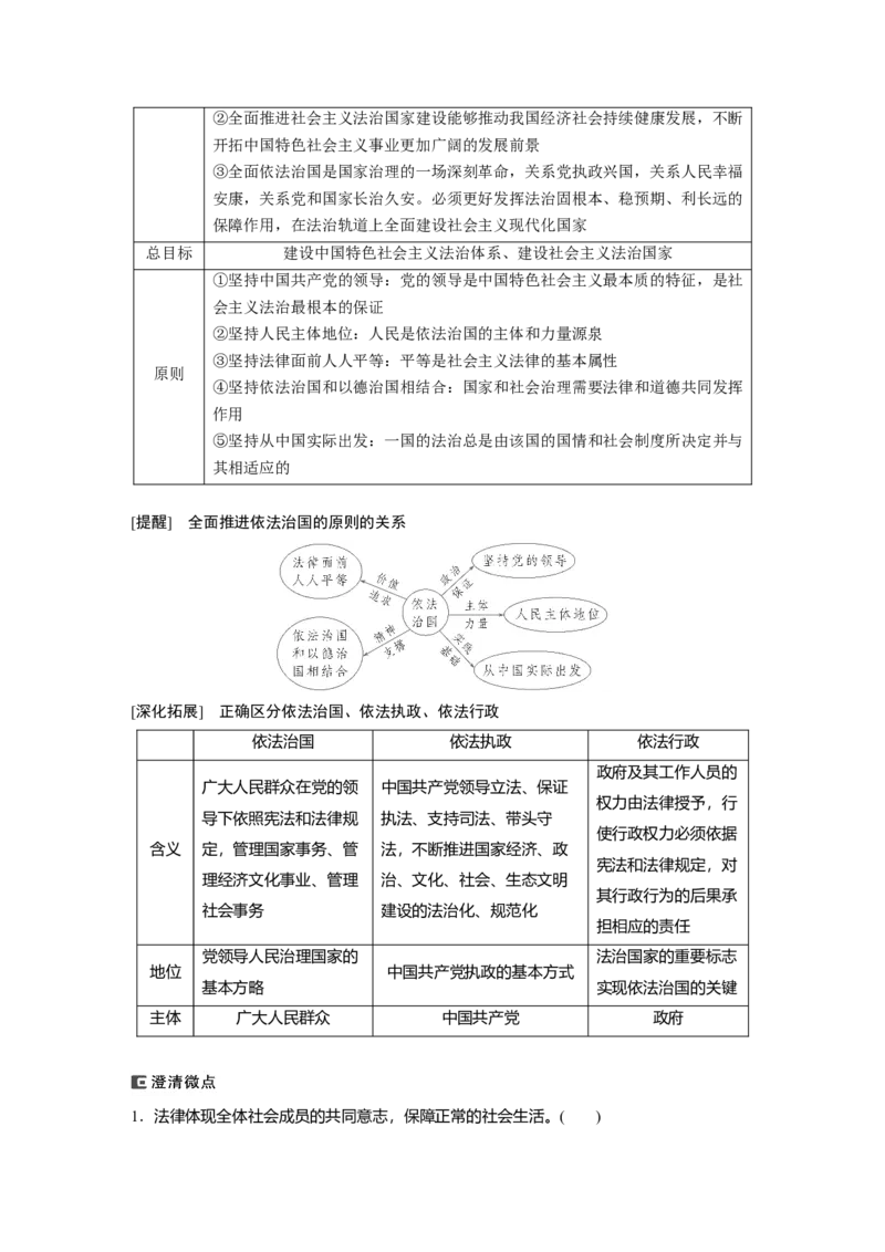 专题七　全面依法治国_8.2025政治总复习_2025年新高考资料_二轮复习_word+ppt2025年高考政治BBG二轮_步步高二轮政治（新教材）Word讲义_配套Word文档专题五~专题十一