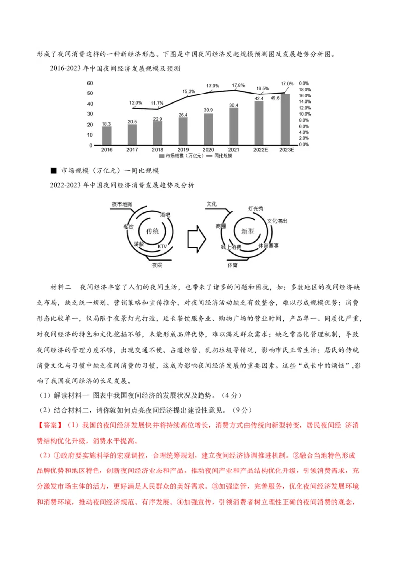 黄金卷01-赢在高考&middot;黄金8卷备战2024年高考政治模拟卷（江苏专用）（解析版）_8.2025政治总复习_2024年新高考资料_4.2024高考模拟预测试卷