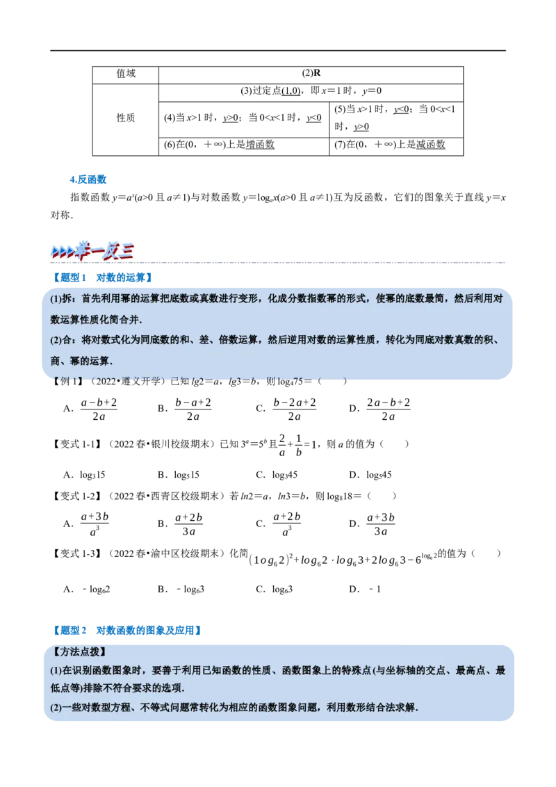 专题2.13对数与对数函数-重难点题型精讲（举一反三）（新高考地区专用）（原卷版）_2.2025数学总复习_2023年新高考资料_一轮复习_2023年高考数学一轮复习举一反三（新高考地区专用）