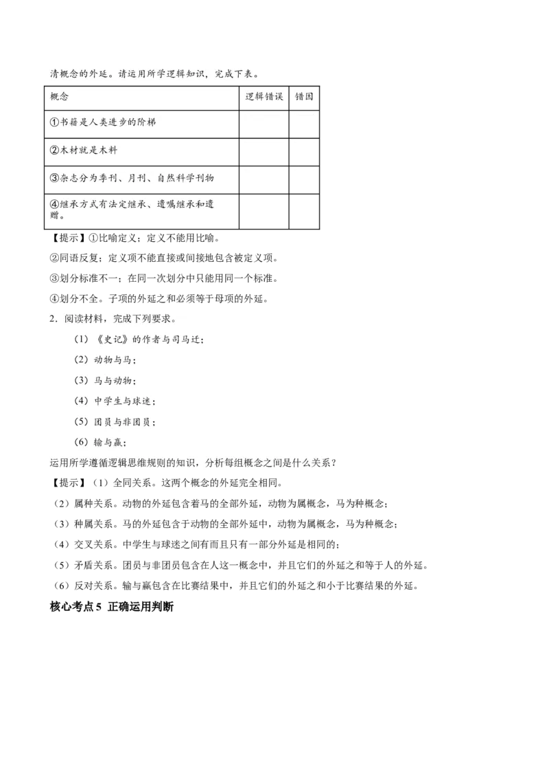 秘籍07选择性必修3《逻辑与思维》核心考点-备战2023年高考政治抢分秘籍（新高考专用）_39068659(1)_8.2025政治总复习_2023年新高考资料_备战2023年高考政治抢分秘籍（新高考专用）