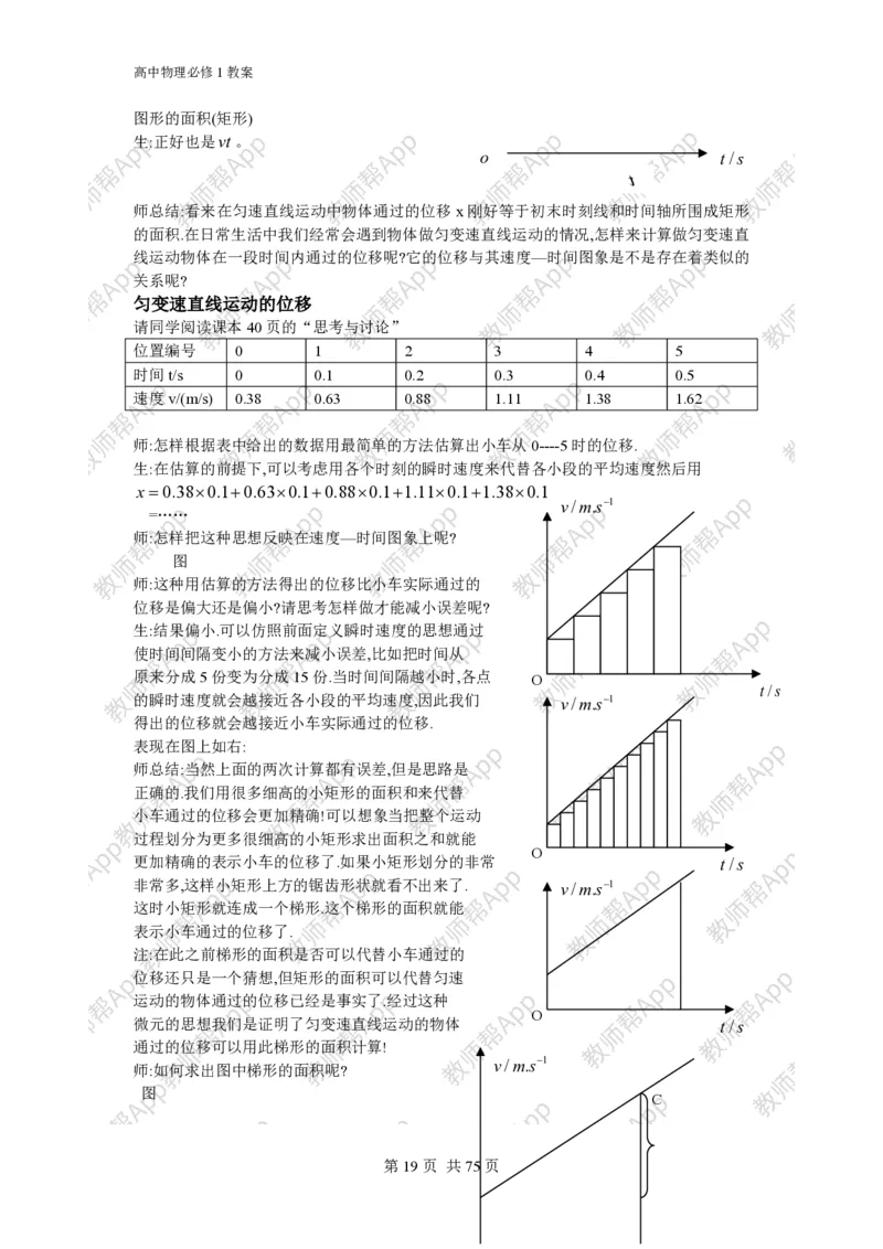 (人教版)高中物理必修1全册教案(1)_教资初高中_教资面试2025教资面试备考资料合集_教资面试资料合集_2025教资面试资料_25上教资面试-小学资料包_19教案：合集_高中学科全册教案