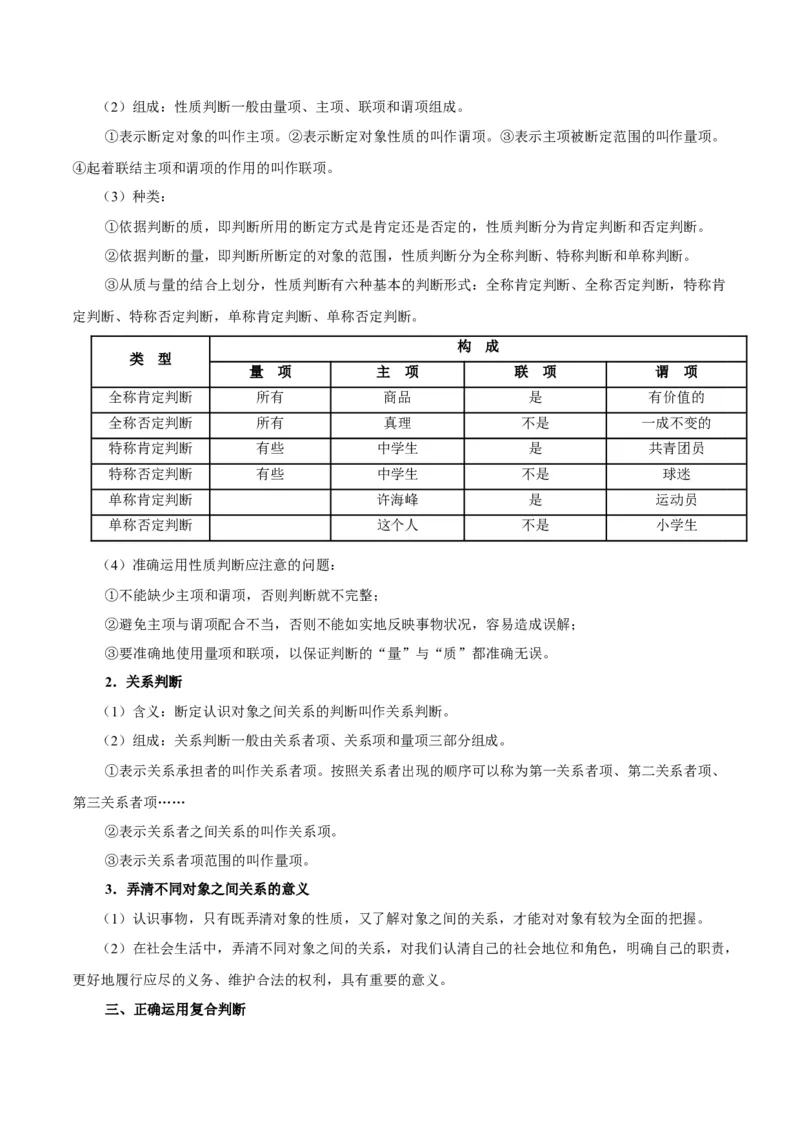 考点巩固卷19遵循逻辑思维规则考点预览+考点训练（原卷版）_8.2025政治总复习_2025年新高考资料_一轮复习_2025年高考政治一轮复习考点通关卷（新高考通用）