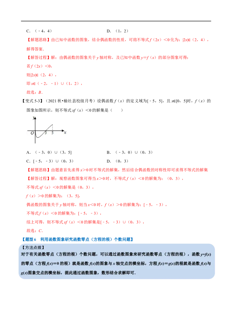 专题2.15函数的图象-重难点题型精讲（举一反三）（新高考地区专用）（解析版）_2.2025数学总复习_2023年新高考资料_一轮复习_2023年高考数学一轮复习举一反三（新高考地区专用）