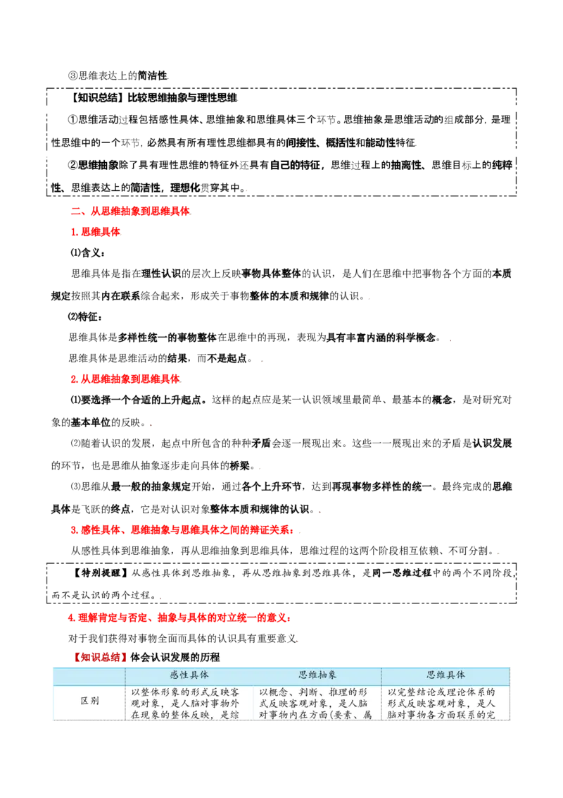 选择性必修三+《逻辑与思维》知识清单-上好课2025年高考政治一轮复习知识清单_8.2025政治总复习_2025年新高考资料_一轮复习_2025年高考政治一轮复习知识清单