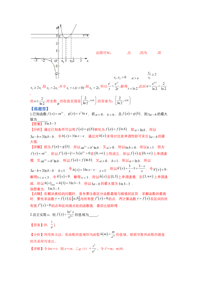 专题2-3导数压轴小题归类（讲+练）-2023年高考数学二轮复习讲练测（全国通用）（解析版）_2.2025数学总复习_赠品通用版（老高考）复习资料_二轮复习