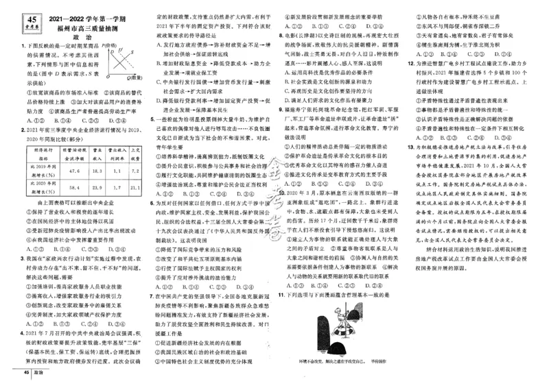 金考卷优秀模拟试卷汇编45套全国卷政治_8.2025政治总复习_政治高考模拟题_老高考_2023年_政治全国卷2023金考卷