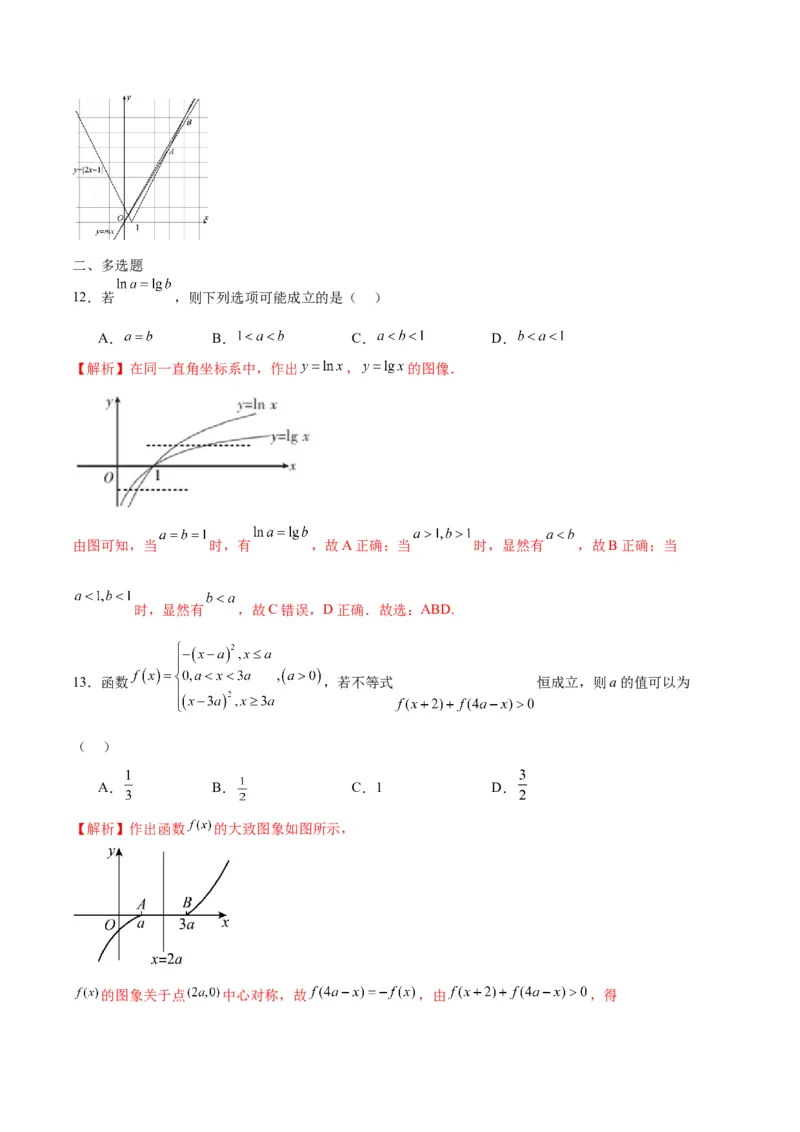 专题18函数背景下的不等式问题(含2021-2023高考真题)(解析版)_2.2025数学总复习_2024年新高考资料_3.2024专项复习_2024年新高考数学之函数专项重难点突破练（新高考专用）