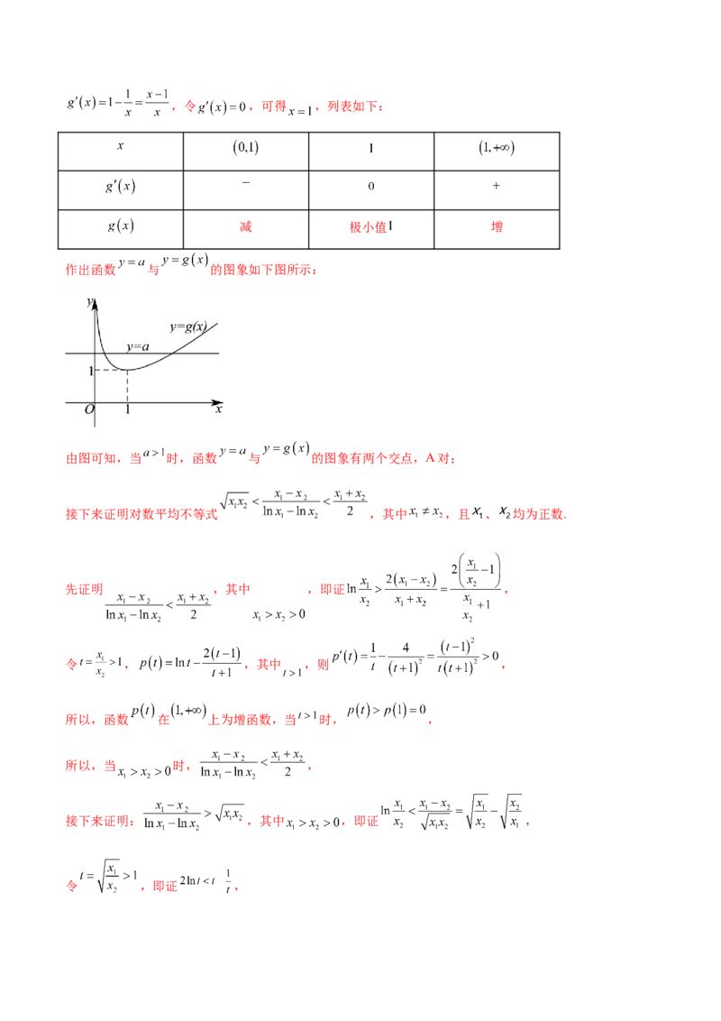 专题14利用导数研究函数零点问题(解析版)_2.2025数学总复习_2023年新高考资料_专项复习_2023年新高考导数专项重点难点突破（新高考专用）