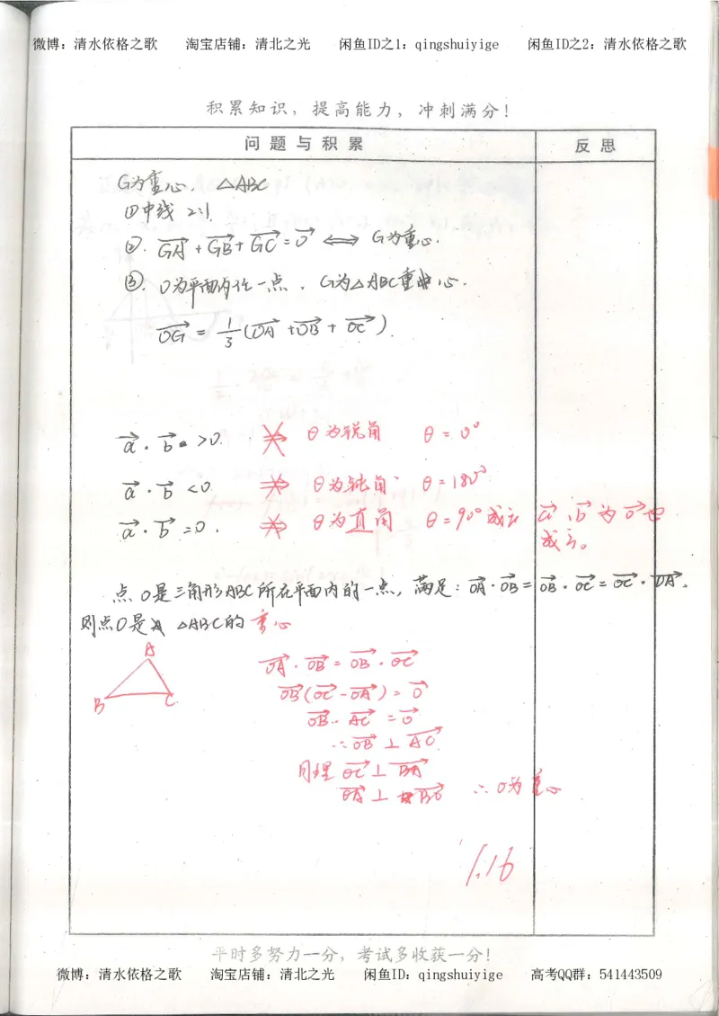 1.衡水中学高考积累与改错_高一数学（第1本）_139页_高中衡水学霸笔记_高中全部赠品_错题集高中九科_数学积累与改错
