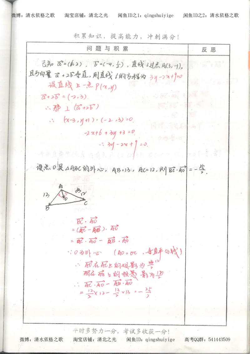 1.衡水中学高考积累与改错_高一数学（第1本）_139页_高中衡水学霸笔记_高中全部赠品_错题集高中九科_数学积累与改错
