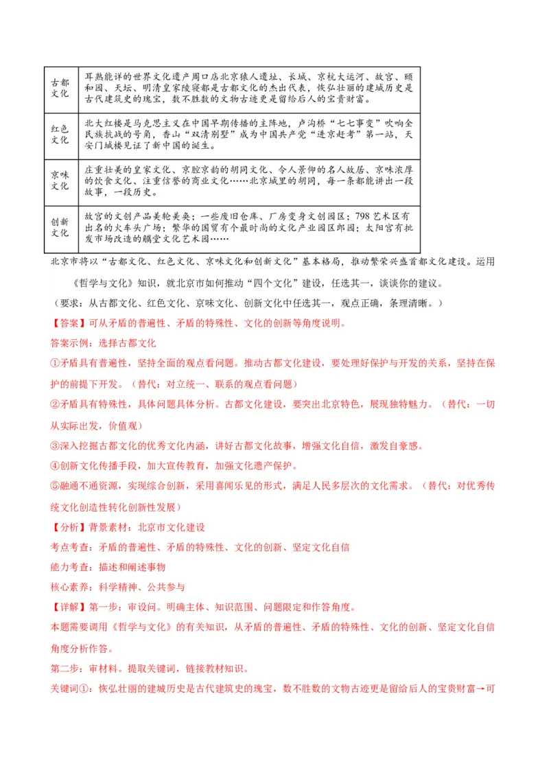 黄金卷01-赢在高考&middot;黄金8卷备战2024年高考政治模拟卷（湖北专用）（解析版）_8.2025政治总复习_2024年新高考资料_4.2024高考模拟预测试卷