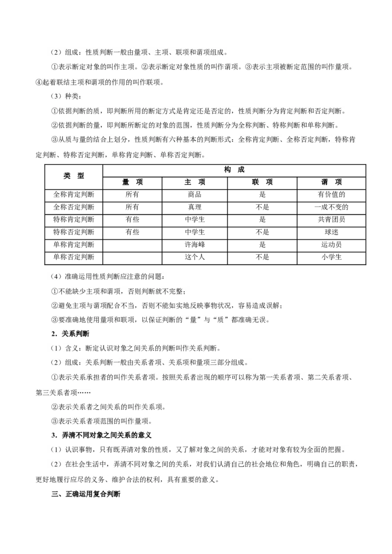 考点巩固卷19遵循逻辑思维规则考点预览+考点训练（解析版）_8.2025政治总复习_2025年新高考资料_一轮复习_2025年高考政治一轮复习考点通关卷（新高考通用）