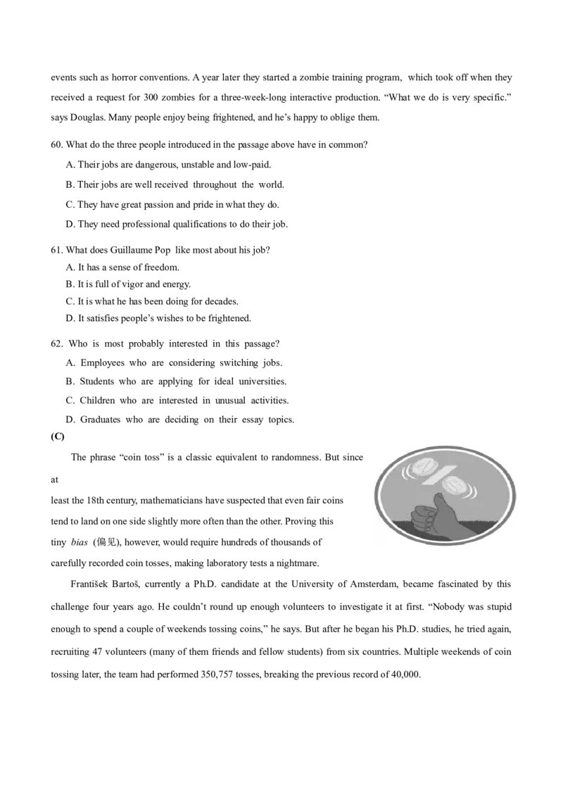 押上海卷56-59题阅读理解ABC篇（原卷版）_3.2025英语总复习_2024年新高考资料_5.2024三轮冲刺_备战2024年高考英语临考题号押题（上海专用）322953311