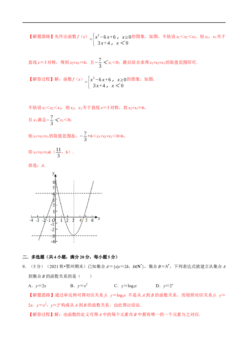 专题2.2函数的概念及其表示-重难点题型精练（举一反三）（新高考地区专用）（解析版）_2.2025数学总复习_2023年新高考资料_一轮复习_2023年高考数学一轮复习举一反三（新高考地区专用）