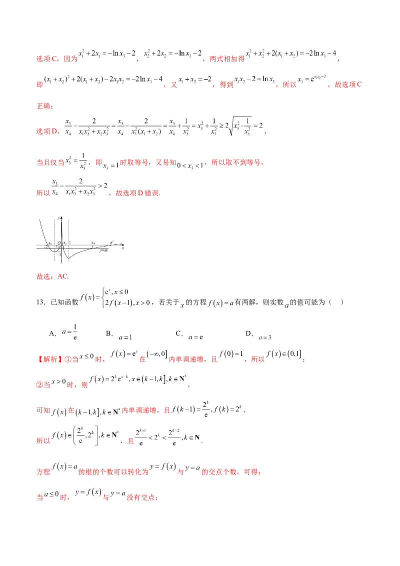 专题14函数的图象(二)(含2021-2023高考真题)(解析版)_2.2025数学总复习_2024年新高考资料_3.2024专项复习_2024年新高考数学之函数专项重难点突破练（新高考专用）