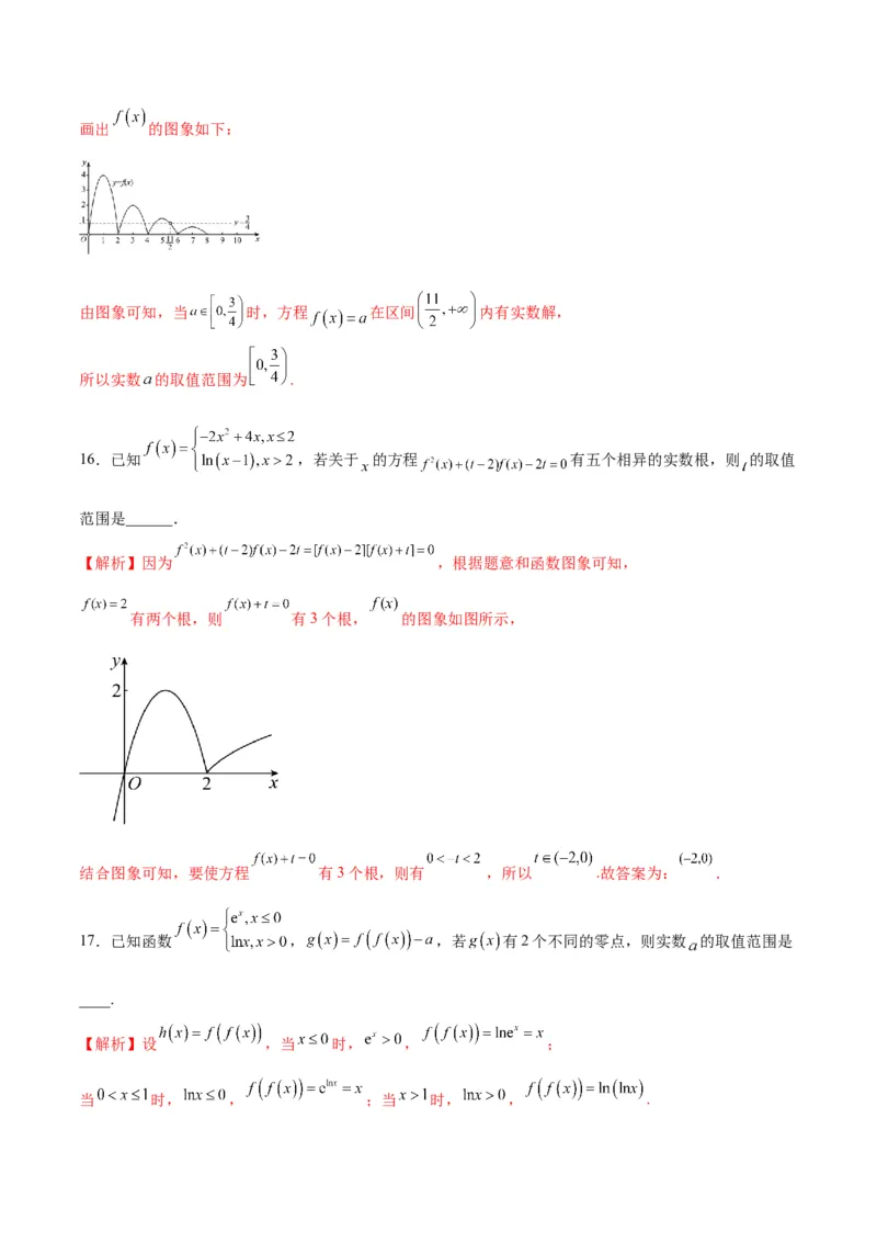 专题14函数的图象(二)(含2021-2023高考真题)(解析版)_2.2025数学总复习_2024年新高考资料_3.2024专项复习_2024年新高考数学之函数专项重难点突破练（新高考专用）