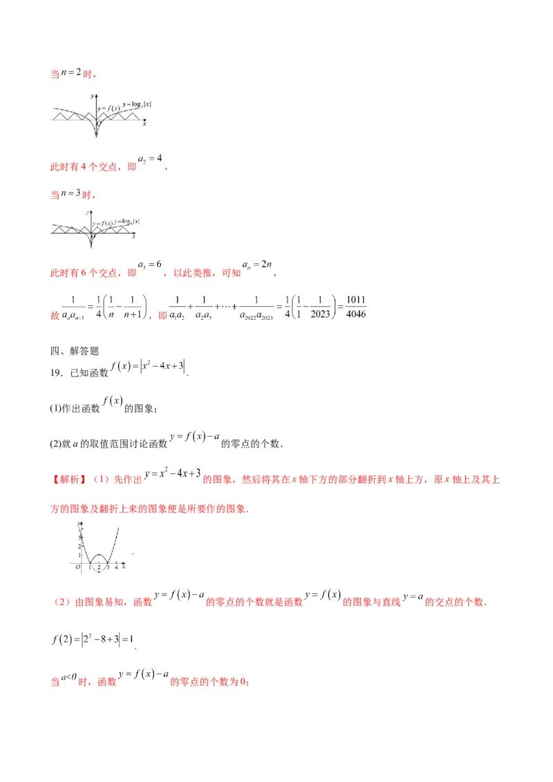 专题14函数的图象(二)(含2021-2023高考真题)(解析版)_2.2025数学总复习_2024年新高考资料_3.2024专项复习_2024年新高考数学之函数专项重难点突破练（新高考专用）