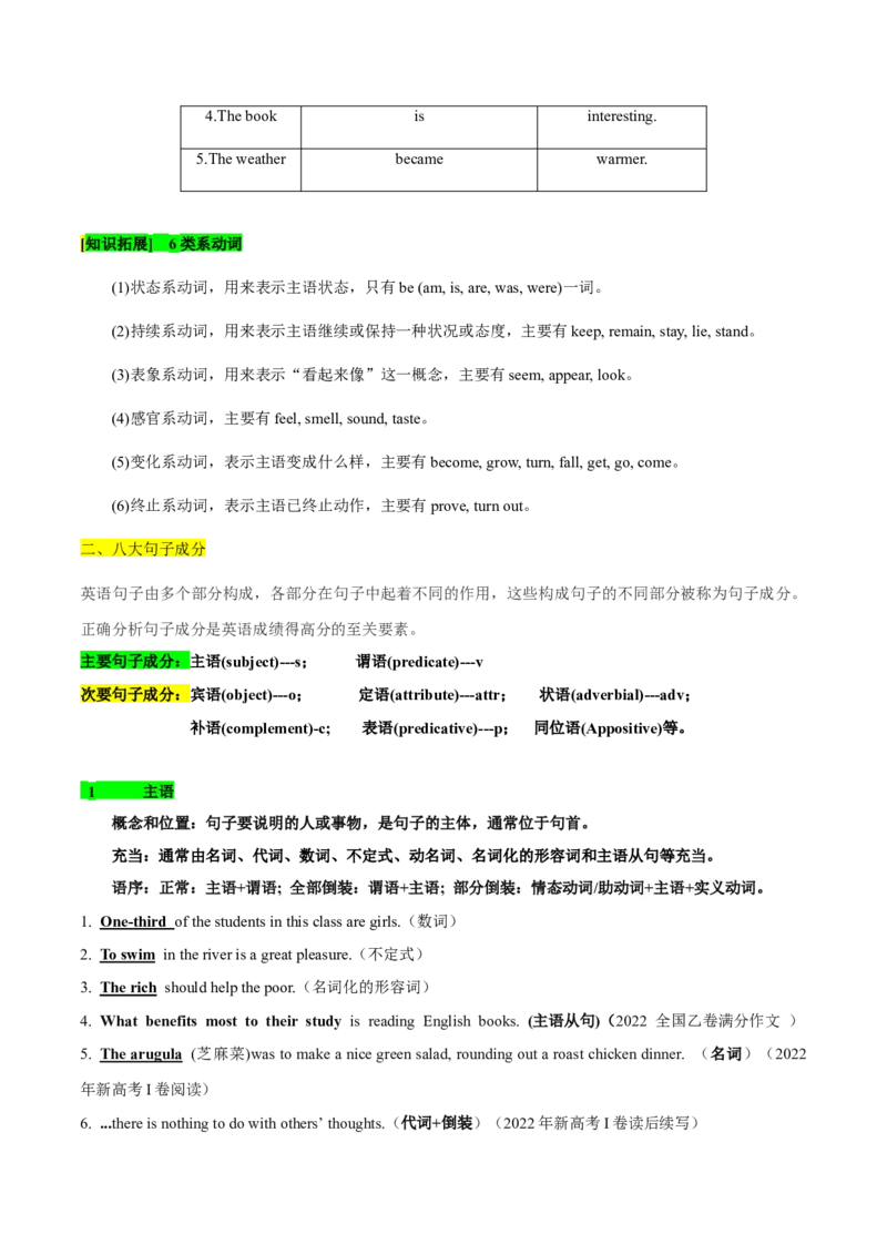 必修一WelcomeUnit语法知识+读后续写-筑基讲义（原卷版）_3.2025英语总复习_2025年新高考资料_一轮复习_2025年新高考英语一轮总复习筑基培优方案