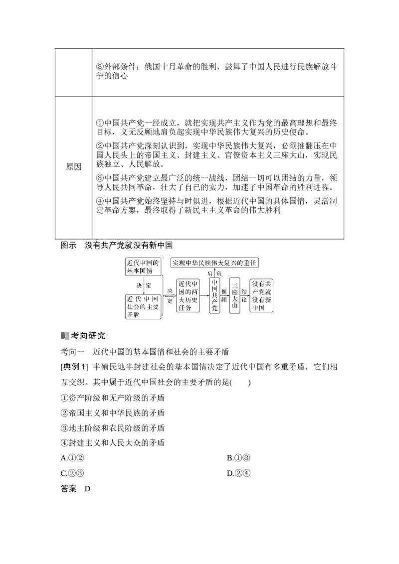 高中思想政治2025届一轮复习必修1中国特色社会主义：第二课第二课时　历史和人民的选择_8.2025政治总复习_2025年新高考资料_一轮复习